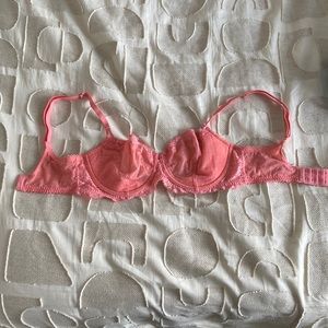 Victoria’s Secret pink lace bra 34DD